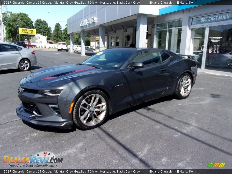 2017 Chevrolet Camaro SS Coupe Nightfall Gray Metallic / 50th Anniversary Jet Black/Dark Gray Photo #1