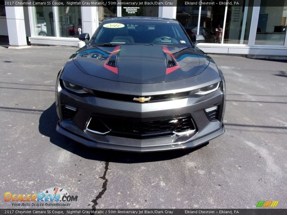 2017 Chevrolet Camaro SS Coupe Nightfall Gray Metallic / 50th Anniversary Jet Black/Dark Gray Photo #2