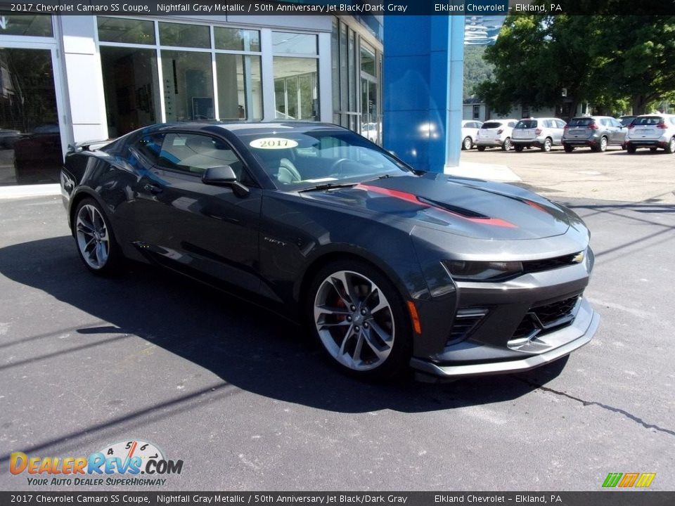 2017 Chevrolet Camaro SS Coupe Nightfall Gray Metallic / 50th Anniversary Jet Black/Dark Gray Photo #3