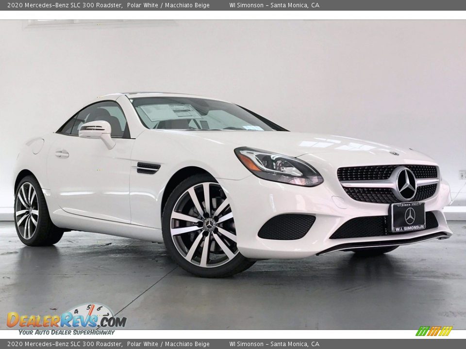 2020 Mercedes-Benz SLC 300 Roadster Polar White / Macchiato Beige Photo #12