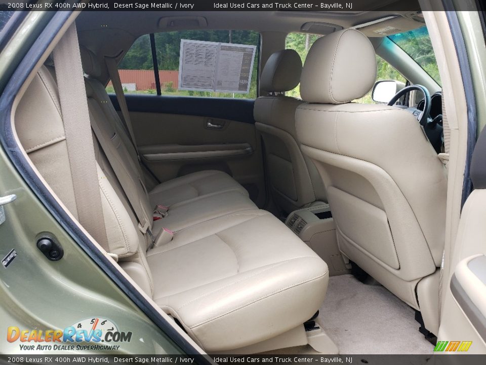 Rear Seat of 2008 Lexus RX 400h AWD Hybrid Photo #11