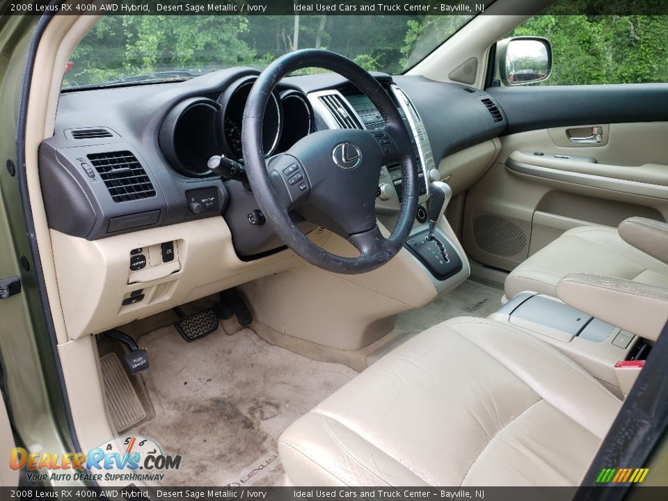 Ivory Interior - 2008 Lexus RX 400h AWD Hybrid Photo #15