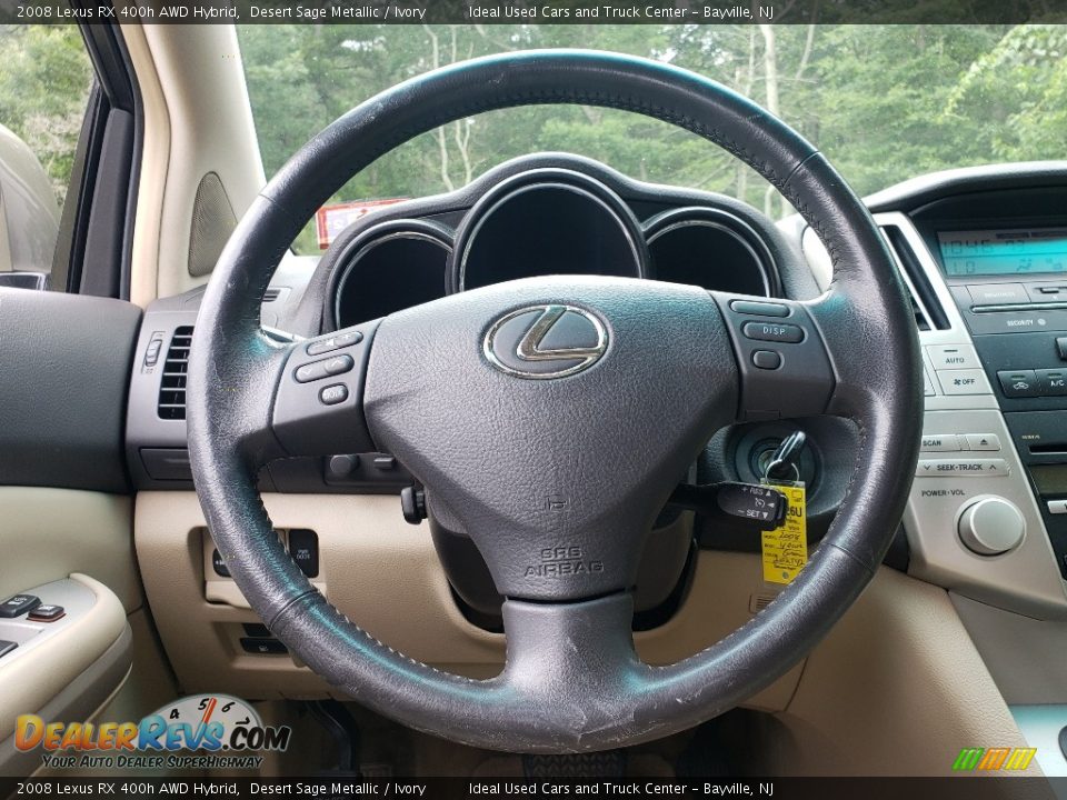 2008 Lexus RX 400h AWD Hybrid Steering Wheel Photo #22