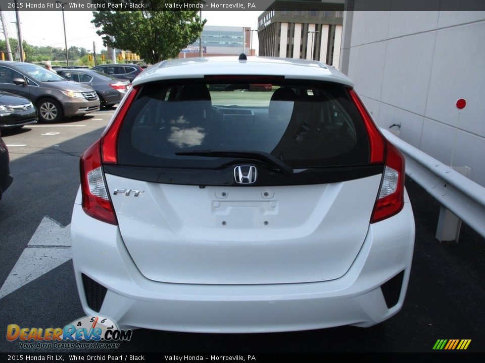 2015 Honda Fit LX White Orchid Pearl / Black Photo #4