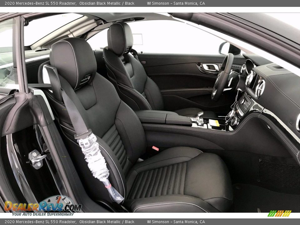 Black Interior - 2020 Mercedes-Benz SL 550 Roadster Photo #5