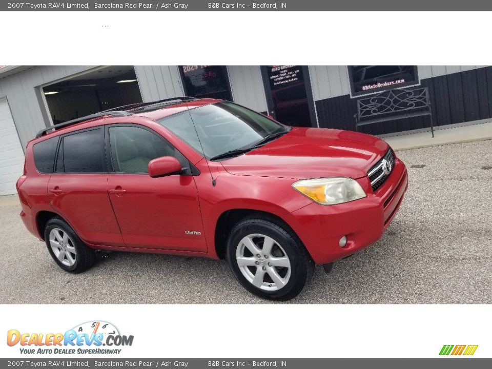 2007 Toyota RAV4 Limited Barcelona Red Pearl / Ash Gray Photo #2