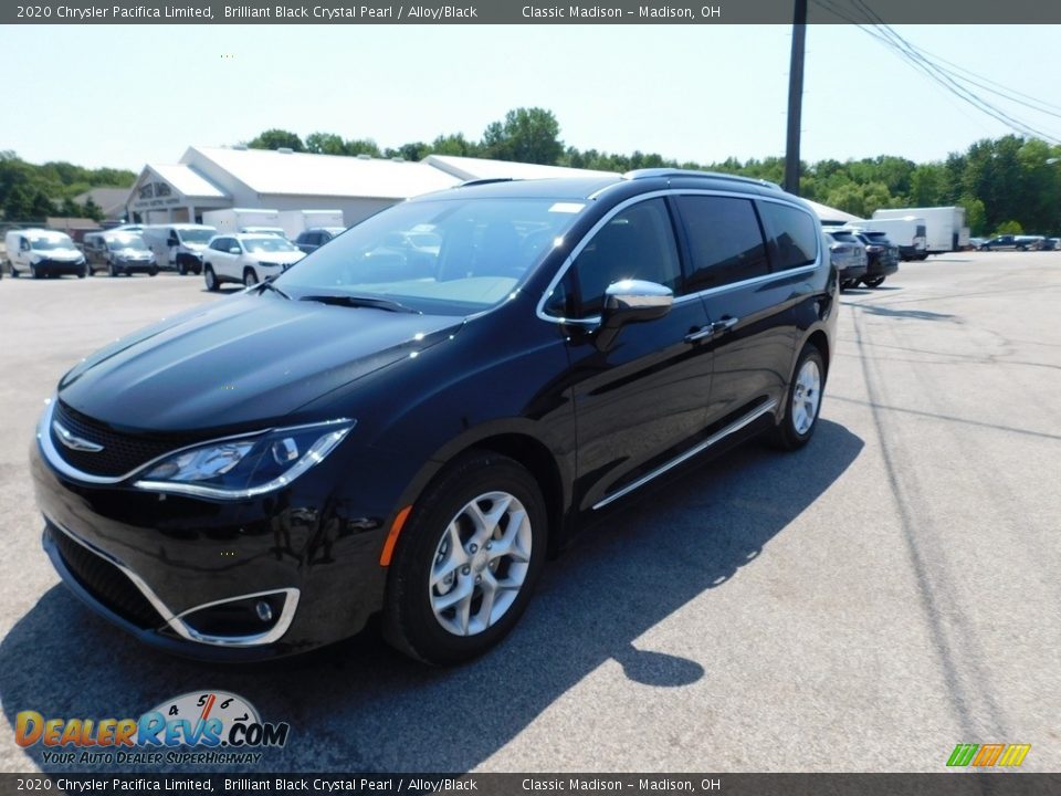 2020 Chrysler Pacifica Limited Brilliant Black Crystal Pearl / Alloy/Black Photo #2