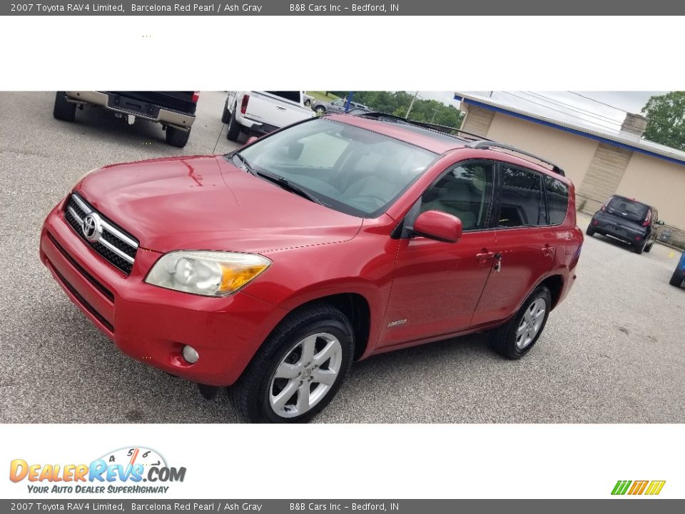 2007 Toyota RAV4 Limited Barcelona Red Pearl / Ash Gray Photo #4