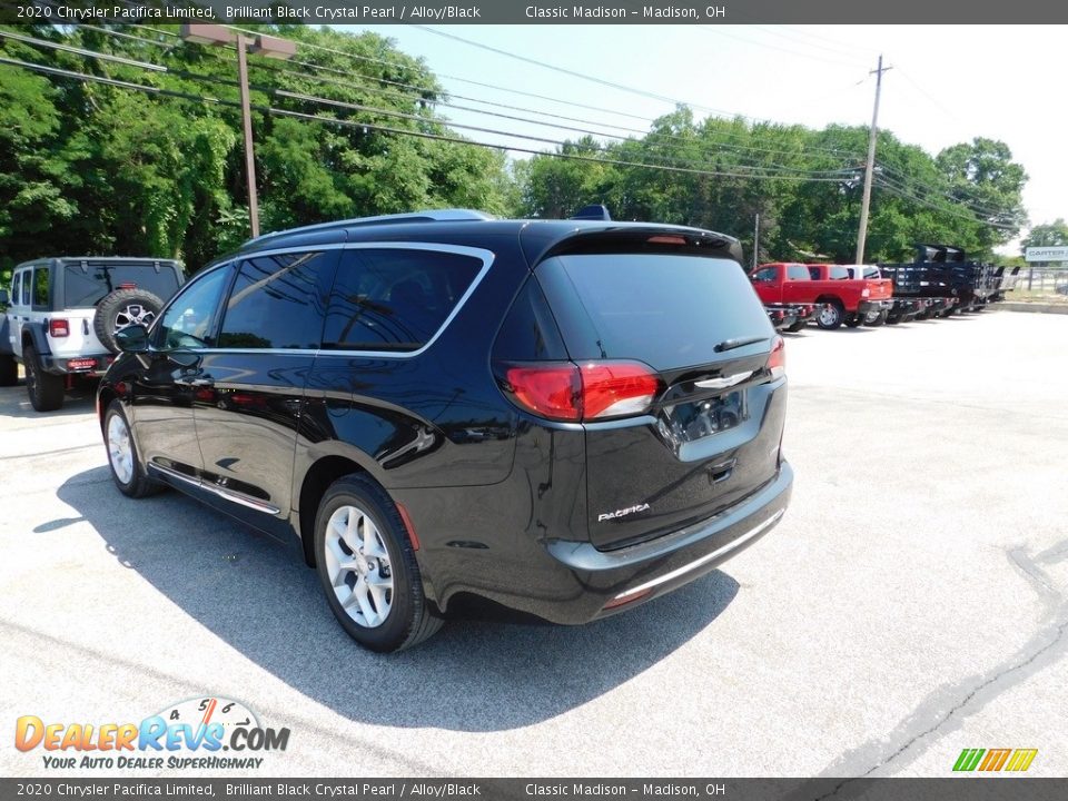 2020 Chrysler Pacifica Limited Brilliant Black Crystal Pearl / Alloy/Black Photo #4
