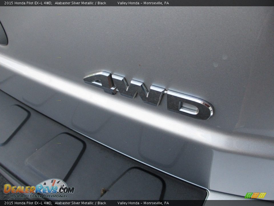 2015 Honda Pilot EX-L 4WD Alabaster Silver Metallic / Black Photo #6