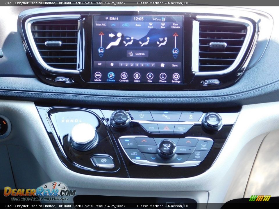 2020 Chrysler Pacifica Limited Brilliant Black Crystal Pearl / Alloy/Black Photo #14