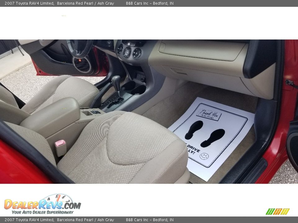 2007 Toyota RAV4 Limited Barcelona Red Pearl / Ash Gray Photo #14