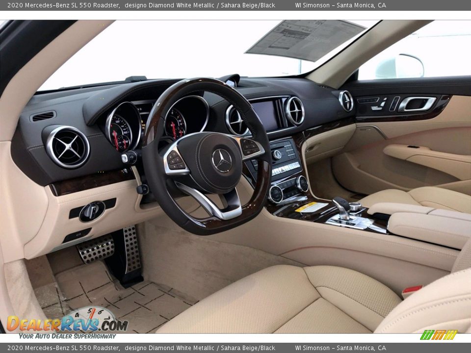 2020 Mercedes-Benz SL 550 Roadster designo Diamond White Metallic / Sahara Beige/Black Photo #4