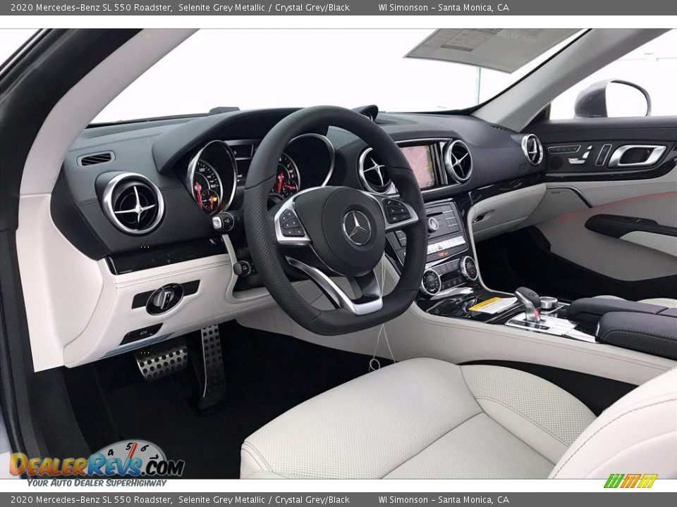 Crystal Grey/Black Interior - 2020 Mercedes-Benz SL 550 Roadster Photo #4