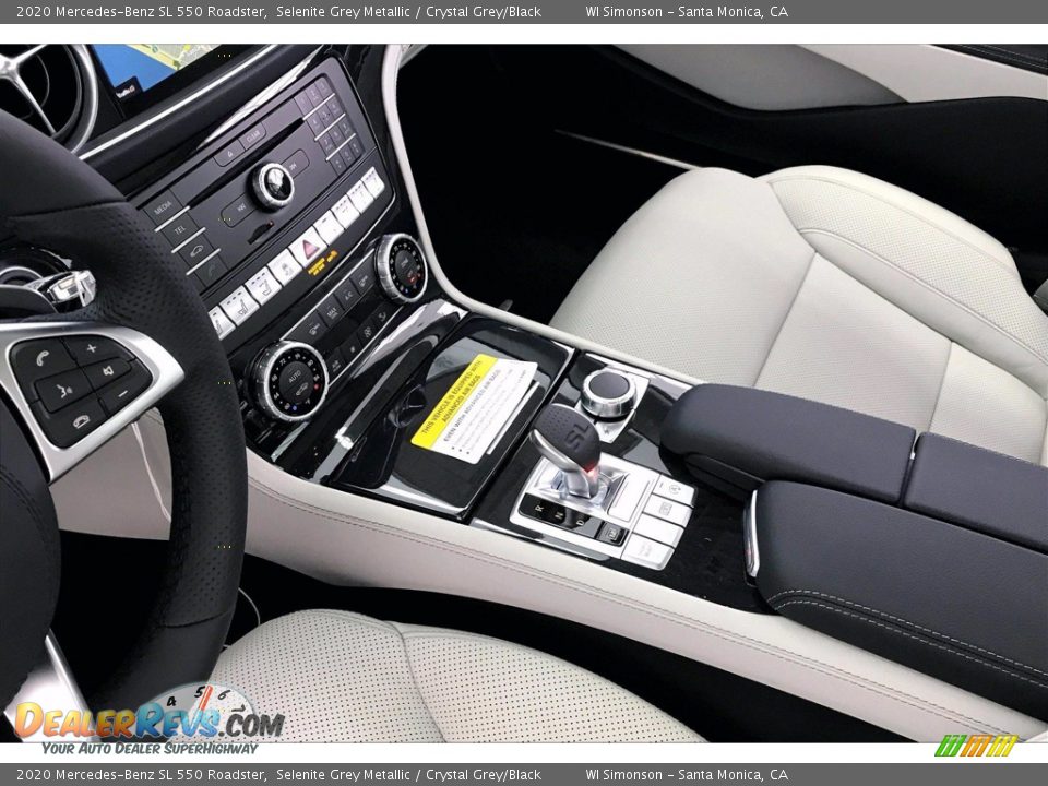 2020 Mercedes-Benz SL 550 Roadster Selenite Grey Metallic / Crystal Grey/Black Photo #7