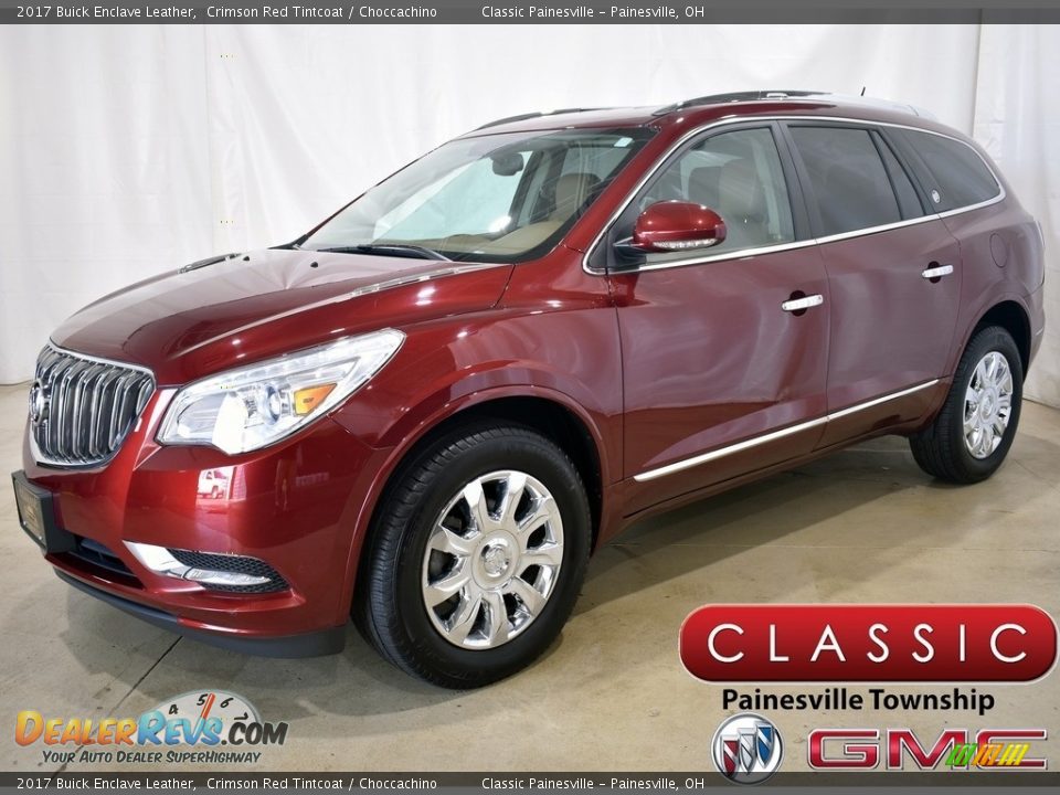 2017 Buick Enclave Leather Crimson Red Tintcoat / Choccachino Photo #1