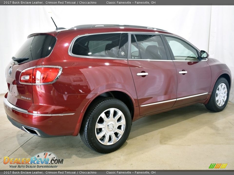 2017 Buick Enclave Leather Crimson Red Tintcoat / Choccachino Photo #2