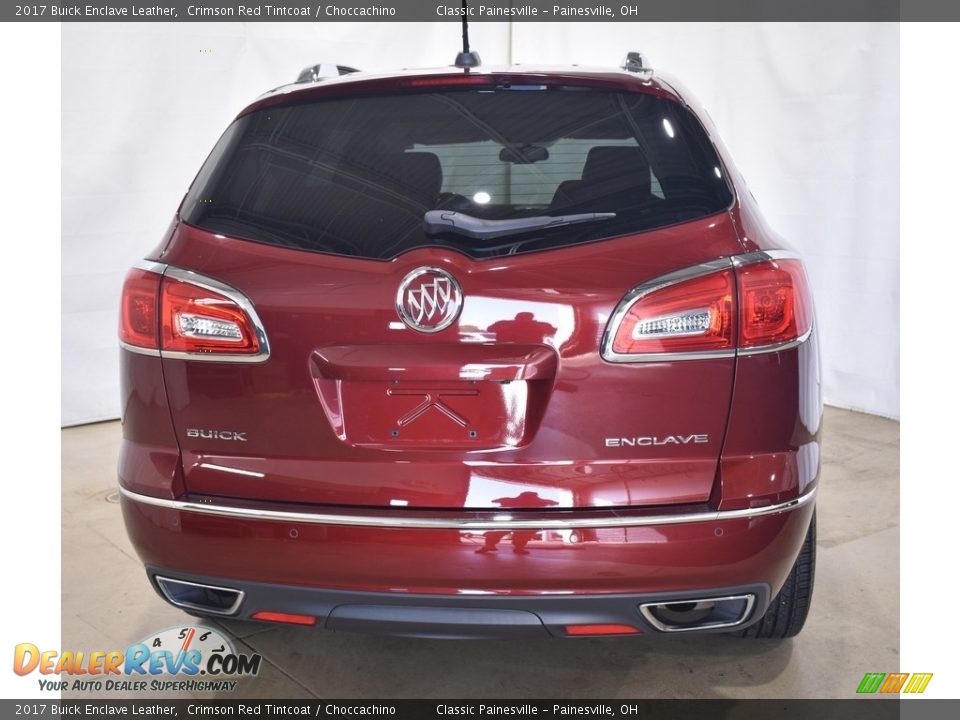 2017 Buick Enclave Leather Crimson Red Tintcoat / Choccachino Photo #3