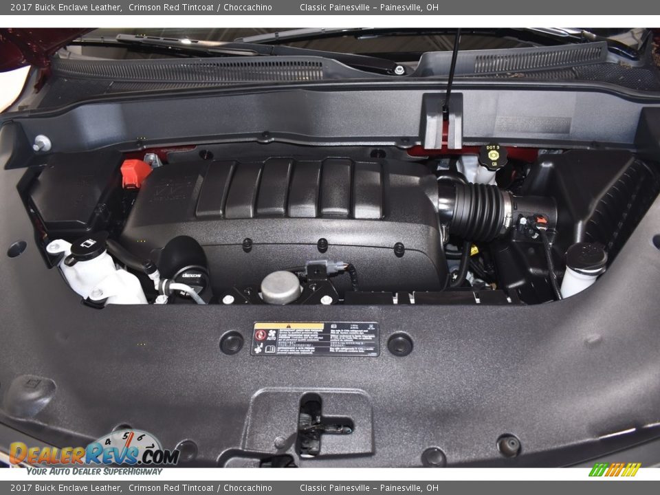 2017 Buick Enclave Leather Crimson Red Tintcoat / Choccachino Photo #6