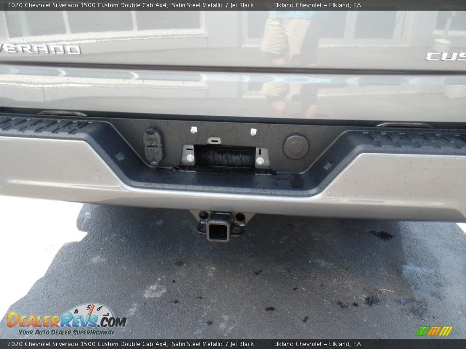 2020 Chevrolet Silverado 1500 Custom Double Cab 4x4 Satin Steel Metallic / Jet Black Photo #12