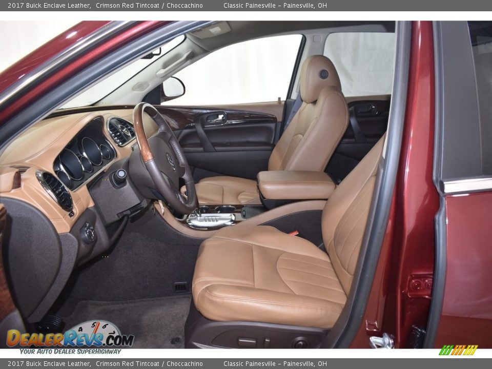 2017 Buick Enclave Leather Crimson Red Tintcoat / Choccachino Photo #7