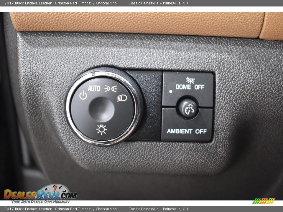 2017 Buick Enclave Leather Crimson Red Tintcoat / Choccachino Photo #12