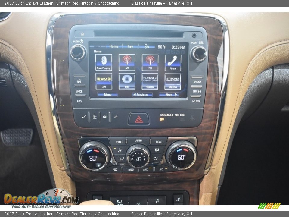 2017 Buick Enclave Leather Crimson Red Tintcoat / Choccachino Photo #14