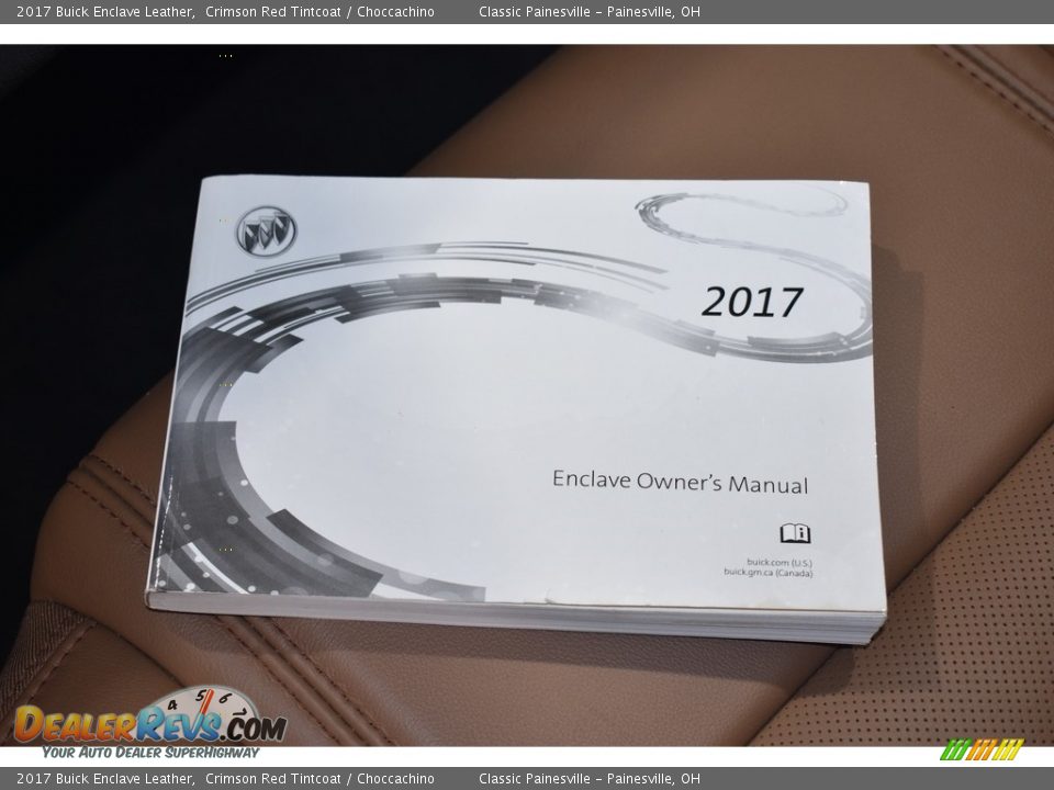 2017 Buick Enclave Leather Crimson Red Tintcoat / Choccachino Photo #17