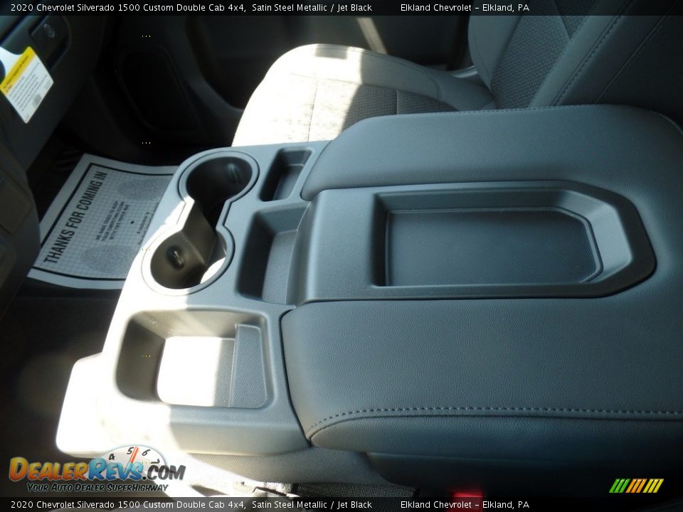 2020 Chevrolet Silverado 1500 Custom Double Cab 4x4 Satin Steel Metallic / Jet Black Photo #29