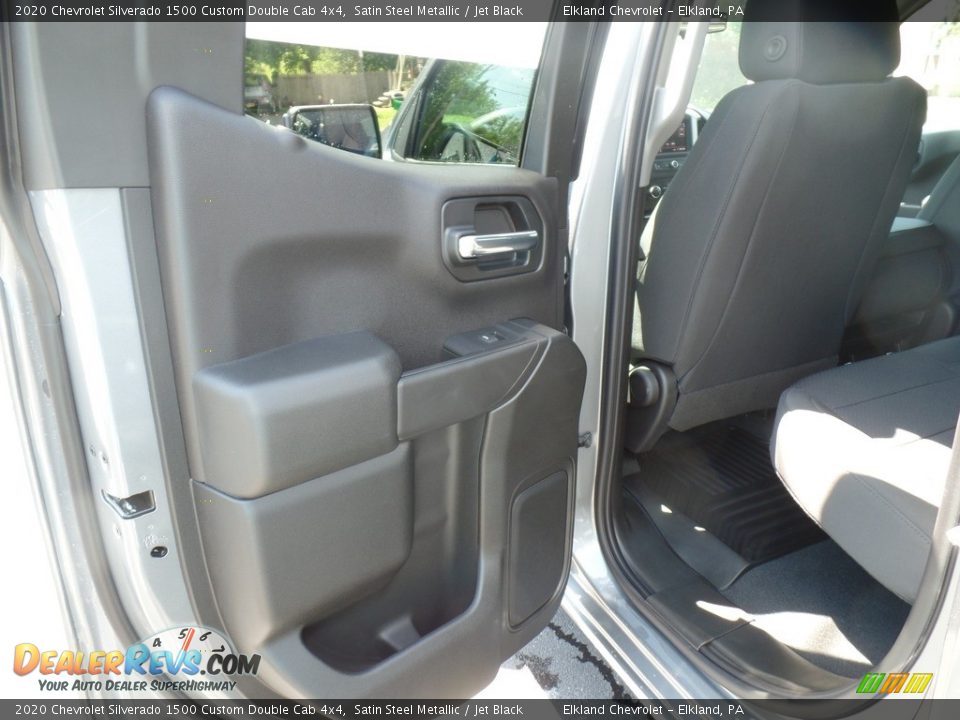 2020 Chevrolet Silverado 1500 Custom Double Cab 4x4 Satin Steel Metallic / Jet Black Photo #31