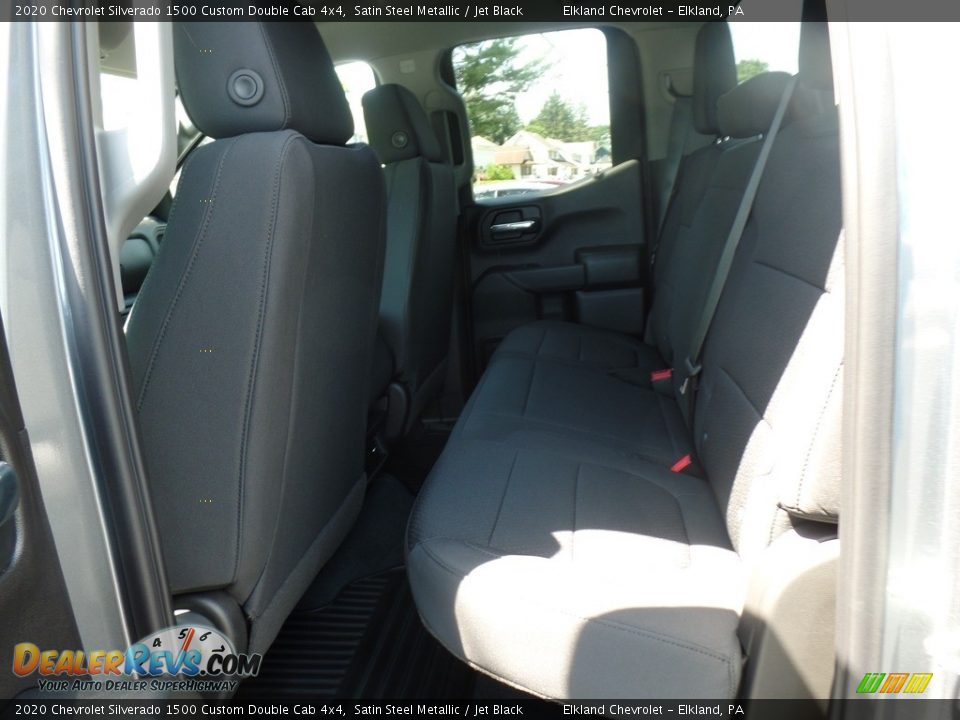 2020 Chevrolet Silverado 1500 Custom Double Cab 4x4 Satin Steel Metallic / Jet Black Photo #32