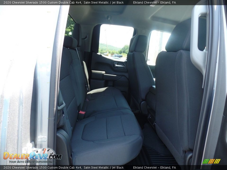 2020 Chevrolet Silverado 1500 Custom Double Cab 4x4 Satin Steel Metallic / Jet Black Photo #35