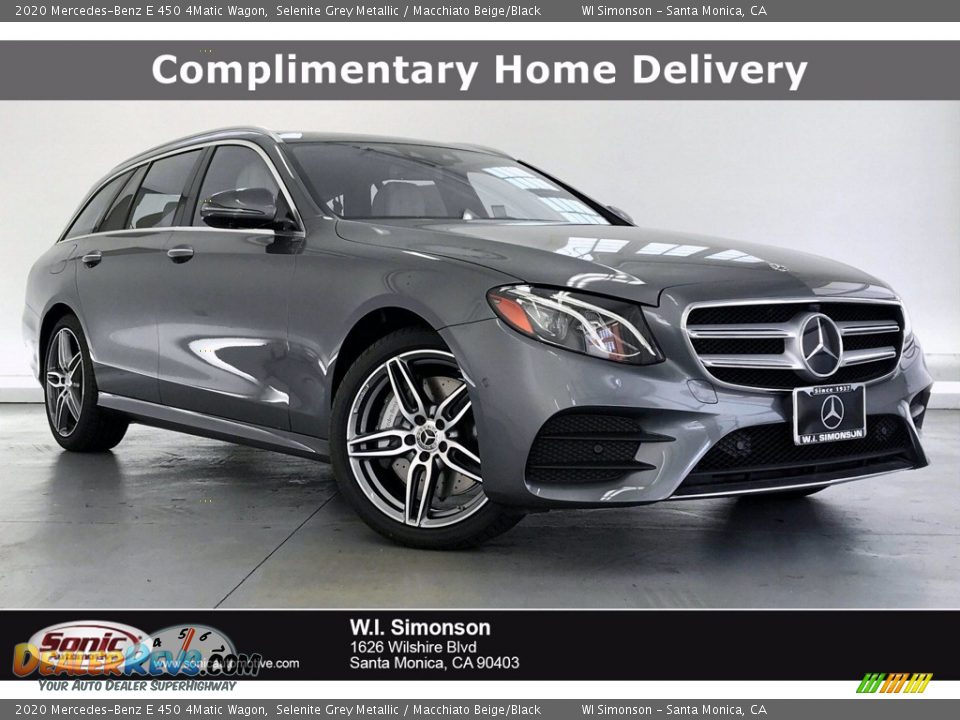 2020 Mercedes-Benz E 450 4Matic Wagon Selenite Grey Metallic / Macchiato Beige/Black Photo #1
