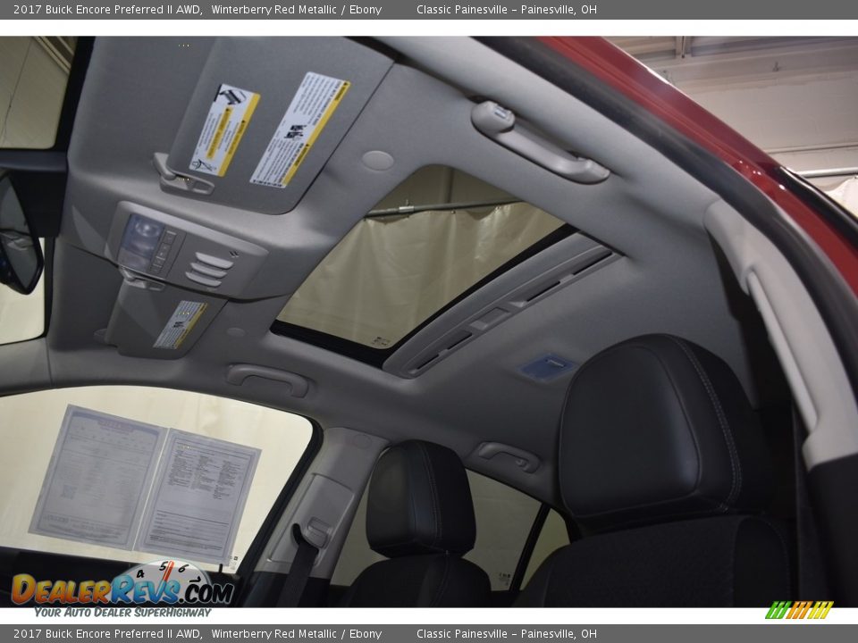 2017 Buick Encore Preferred II AWD Winterberry Red Metallic / Ebony Photo #7