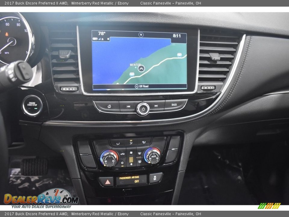 2017 Buick Encore Preferred II AWD Winterberry Red Metallic / Ebony Photo #13