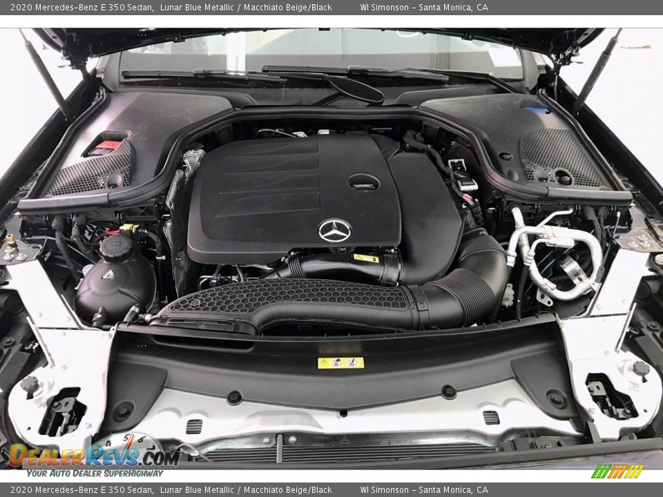 2020 Mercedes-Benz E 350 Sedan Lunar Blue Metallic / Macchiato Beige/Black Photo #8