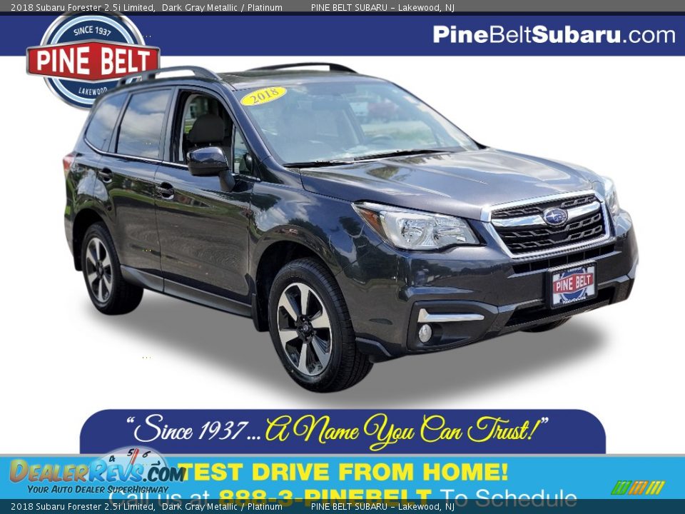 2018 Subaru Forester 2.5i Limited Dark Gray Metallic / Platinum Photo #1