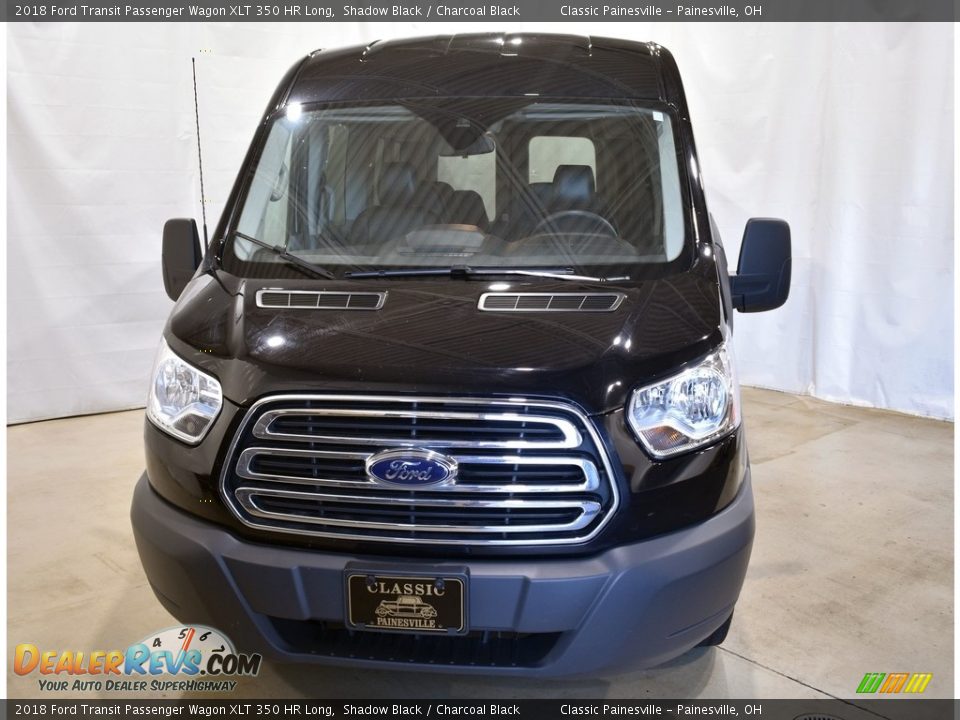 2018 Ford Transit Passenger Wagon XLT 350 HR Long Shadow Black / Charcoal Black Photo #4