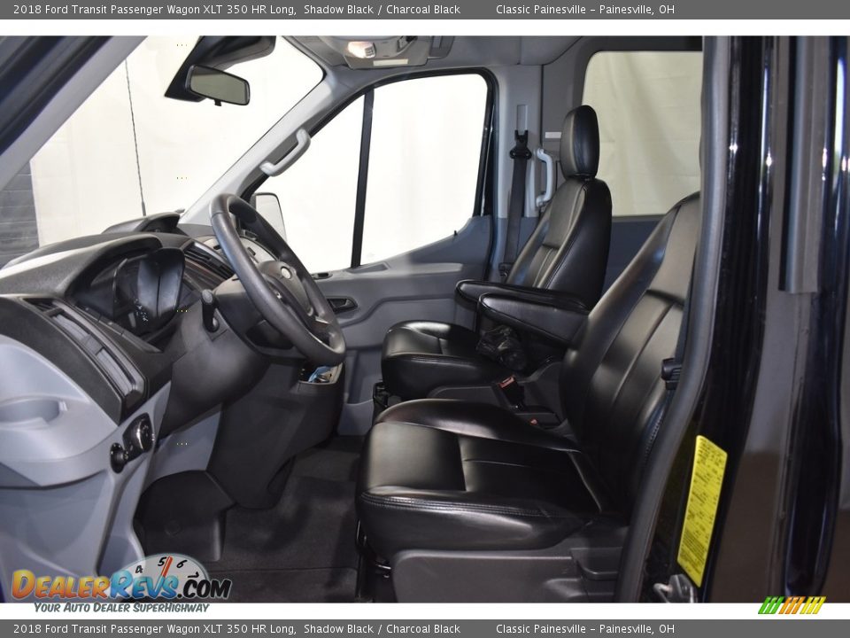 2018 Ford Transit Passenger Wagon XLT 350 HR Long Shadow Black / Charcoal Black Photo #6