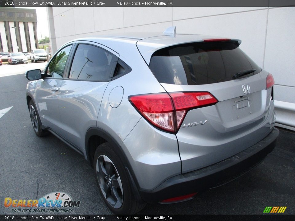 2018 Honda HR-V EX AWD Lunar Silver Metallic / Gray Photo #3