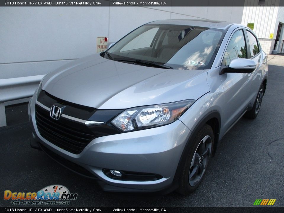 2018 Honda HR-V EX AWD Lunar Silver Metallic / Gray Photo #10