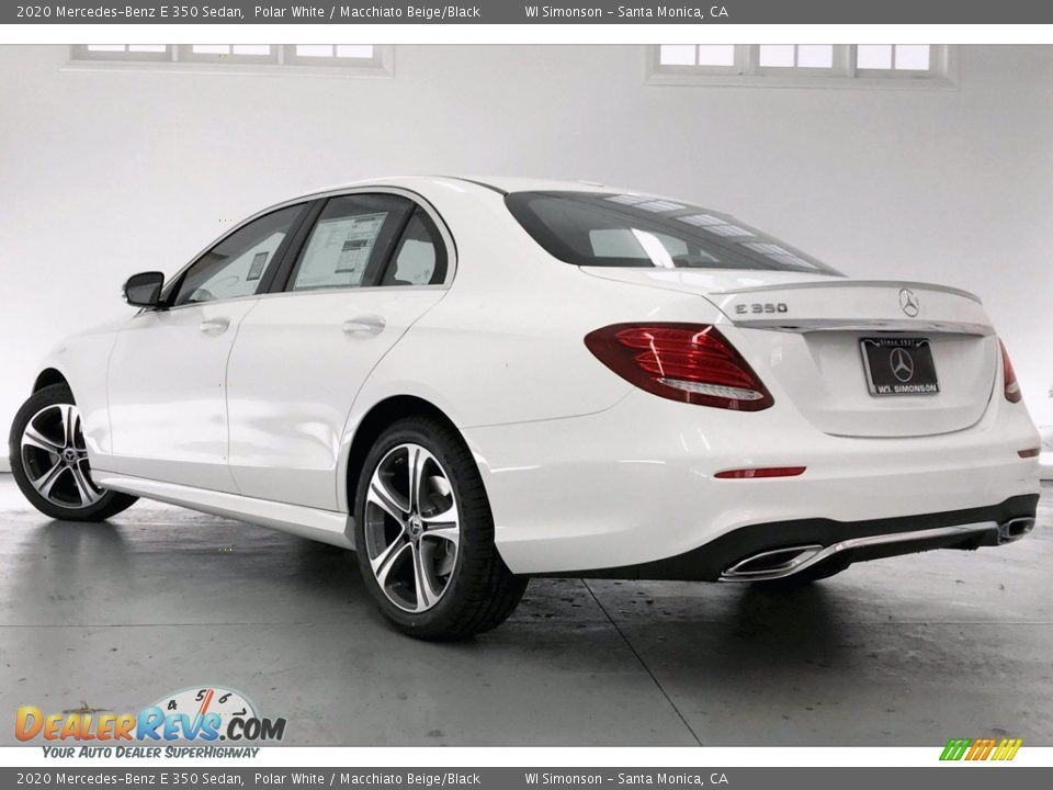 2020 Mercedes-Benz E 350 Sedan Polar White / Macchiato Beige/Black Photo #2
