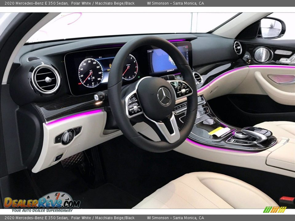 2020 Mercedes-Benz E 350 Sedan Polar White / Macchiato Beige/Black Photo #4
