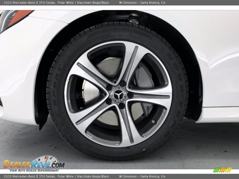 2020 Mercedes-Benz E 350 Sedan Polar White / Macchiato Beige/Black Photo #9