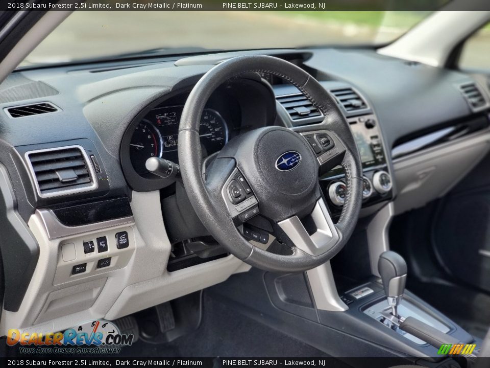 2018 Subaru Forester 2.5i Limited Dark Gray Metallic / Platinum Photo #36