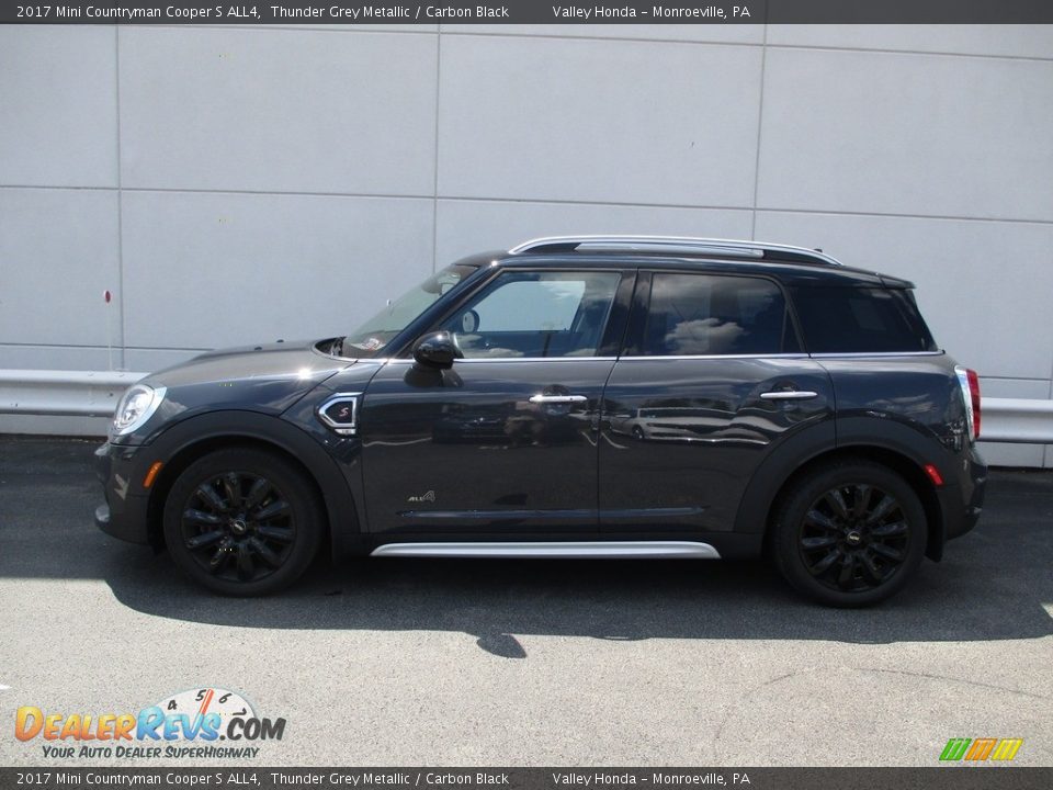 2017 Mini Countryman Cooper S ALL4 Thunder Grey Metallic / Carbon Black Photo #2