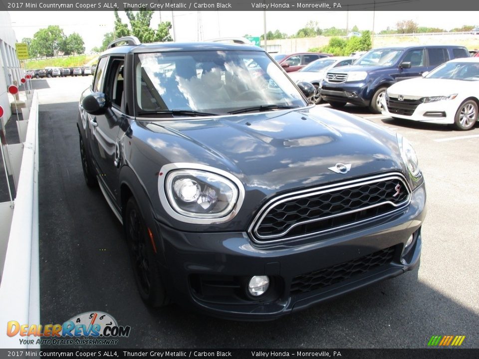 2017 Mini Countryman Cooper S ALL4 Thunder Grey Metallic / Carbon Black Photo #6