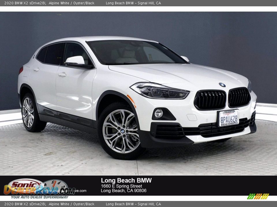 2020 BMW X2 sDrive28i Alpine White / Oyster/Black Photo #1