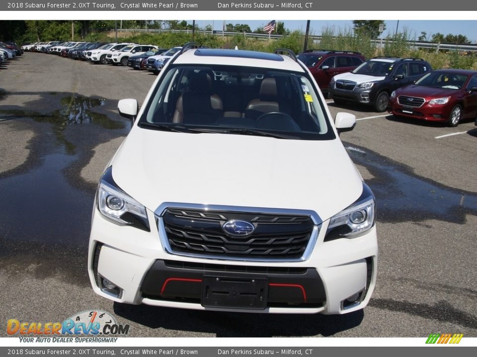 2018 Subaru Forester 2.0XT Touring Crystal White Pearl / Brown Photo #2