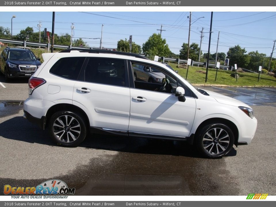 2018 Subaru Forester 2.0XT Touring Crystal White Pearl / Brown Photo #4